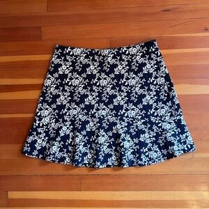 Loft Floral Print Skirt